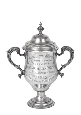 Lot 2173 - A George V Silver Two-Handled Cup and Cover