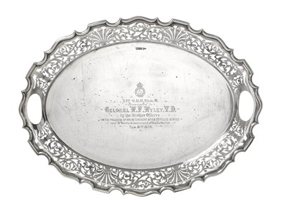 Lot 2165 - An Edward VII Silver Tray