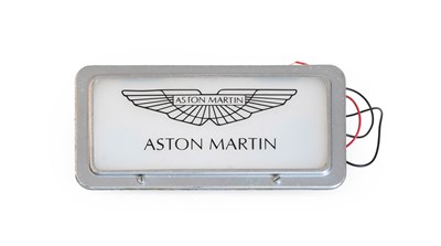 Lot 722 - Aston Martin: A Rare Chromed Metal Illuminated...
