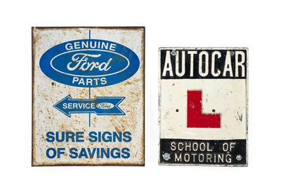 Lot 753 - FORD PARTS: A Single-Sided Advertising Sign...