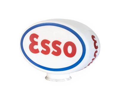 Lot 743 - ESSO: An Opaque Glass Petrol Pump Globe, with...