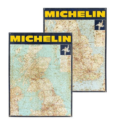 Lot 750 - Two Michelin Road Map Signs, each numbered...