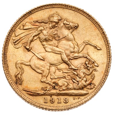 Lot 339 - George V, Sovereign 1913; extremely fine