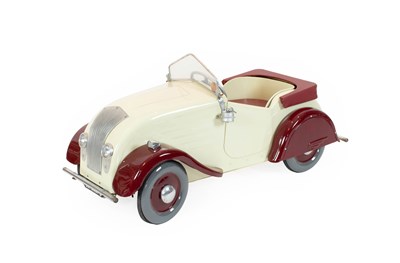 Lot 717 - A 1930s Triang Chrysler Airflow Cream and Red...