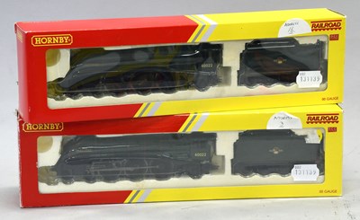 Lot 3227 - Hornby (China) OO Gauge Two R2784X Mallard BR 60022 Locomotives