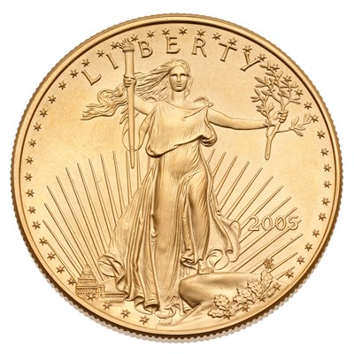 Lot 417 - USA, 1oz Gold Eagle 2005, $50 face value;...