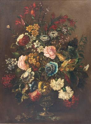 Lot 1024 - Dutch School (19th century) Still life of...