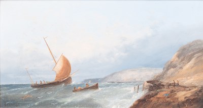 Lot 1019 - W.H.Williamson (19th Century) "Filey, Looking...