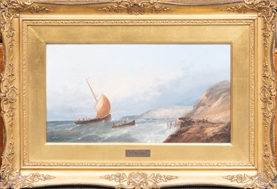 Lot 1019 - W.H.Williamson (19th Century) "Filey, Looking...