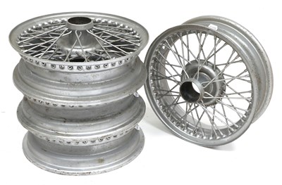 Lot 617 - A Set of Four 15" Wirework Wheels, suitable...