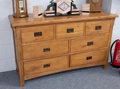 Lot 1222 - Barker & Stonehouse Oak Chest of Drawers,...