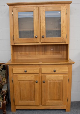 Lot 1221 - A Small Modern Oak Dresser, 120cm by 44cm by...