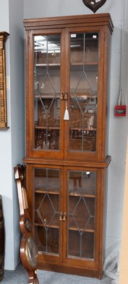 Lot 1367 - An Early 20th Century Slender Oak Bookcase,...