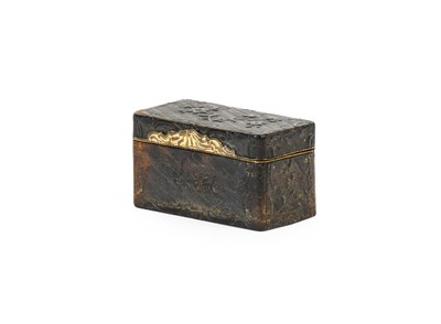 Lot 128 - A George III Pressed Tortoiseshell Snuff Box,...