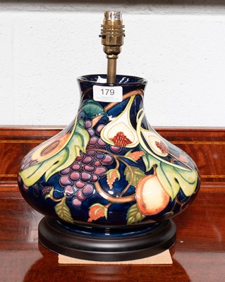 Lot 179 - A Modern Moorcroft Pottery Table Lamp, in the '...