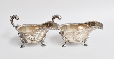 Lot 29 - A George V and An Edward VIII Silver Sauceboat,...