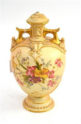 Lot 295 - A Royal Worcester vase and cover