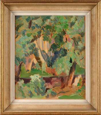 Lot 57 - Elliott Seabrooke (1886-1950) Wooded landscape...