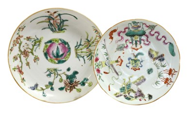 Lot 47 - A Chinese Porcelain Saucer, Jiaqing reign mark...