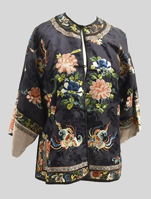 Lot 2298 - Early 20th Century Chinese Black Figured Silk...