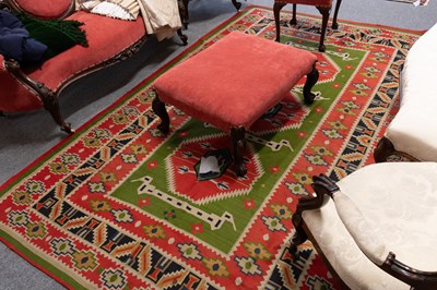 Lot 1275 - Tribal/Village Kilim, the apple green field...