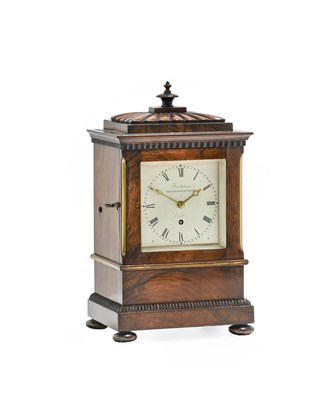 Lot 302 - A Rosewood Mantel Timepiece, signed Frodsham,...