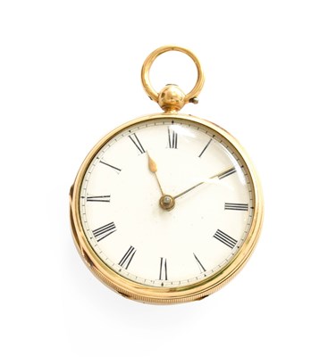 Lot 339 - A Lady's 18 Carat Gold Fob Watch