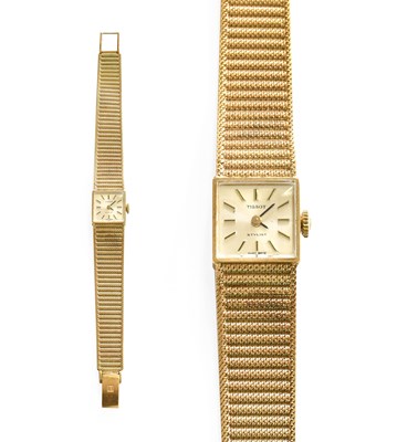 Lot 333 - A Lady's 9 Carat Gold Wristwatch, with Tissot box
