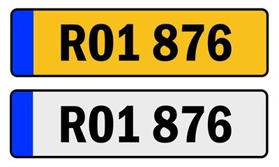 Lot 734 - Cherished Registration RO1 876, with retention...
