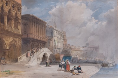 Lot 1022 - William Callow RWS (1812-1908) View of Venice...