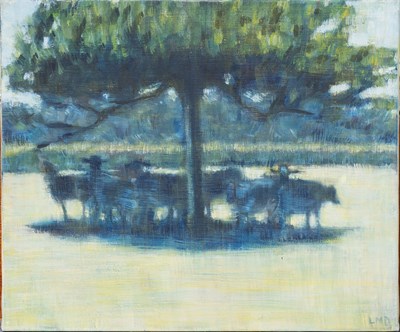 Lot 1066 - Lucy Dickens (20th Century) "Cattle in the...