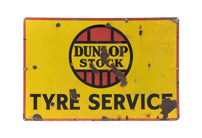 Lot 774 - DUNLOP STOCK TYRE SERVICE: A Single-Sided...