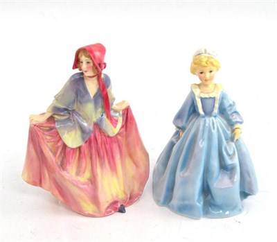 Lot 306 - Royal Doulton figure of Sweet Anne HN1330 and a Royal Worcester figure of Grandmother's Dress (2)