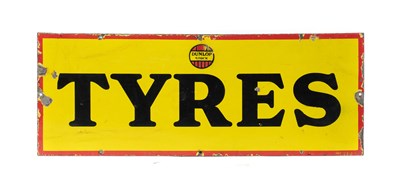 Lot 771 - DUNLOP STOCK TYRES: A Single-Sided Enamel...