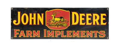 Lot 758 - JOHN DEERE FARM IMPLEMENTS: A Single-Sided...