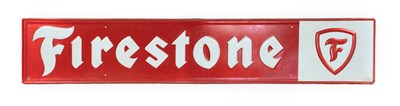 Lot 776 - FIRESTONE: A Single-Sided Tin Advertising Sign,...
