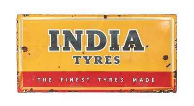 Lot 779 - INDIAN TYRES FINEST TYRES MADE: A Single-Sided...
