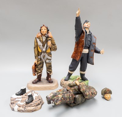 Lot 455 - Two Ashmor Fine Bone China Figures, Royal...