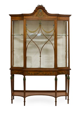 Lot 446 - A Satinwood and Polychrome-Painted...