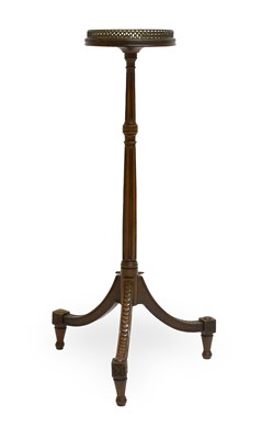Lot 553 - A Late 19th Century Mahogany Plant Pedestal,...