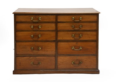 Lot 562 - A George IV Mahogany Straight-Front Plan Chest,...