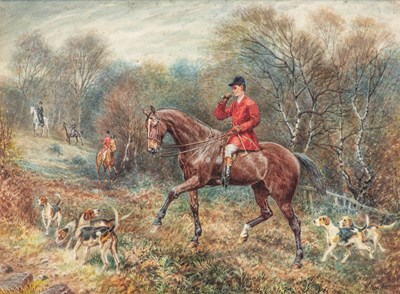 Lot 302 - Wilson Hepple (20th Century) The Hunt with...