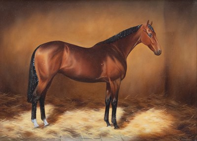 Lot 1194 - Susan Whigham (Contemporary) Portrait of a bay...