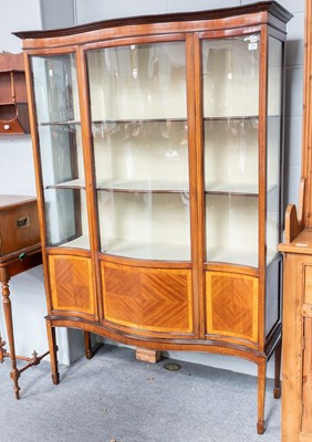 Lot 1364 - An Edwardian Strung and Inlaid Mahogany...