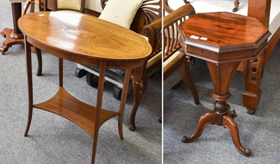 Lot 1106 - A Victorian Octagonal Rosewood Work Table,...