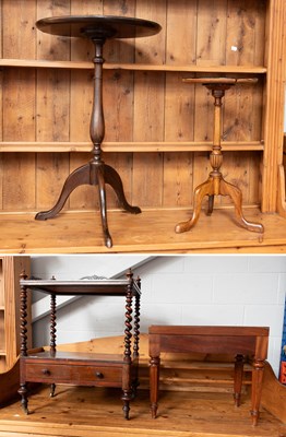 Lot 1361 - A Victorian Rosewood Two-Tier Whatnot, with...