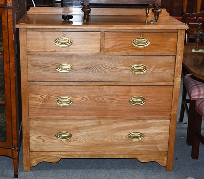 Lot 1327 - An Oak Chest of Drawers, straight front and...
