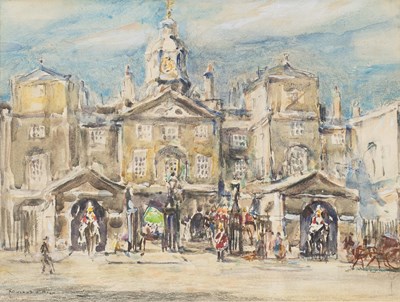 Lot 336 - Rowland Henry Hill (1873-1952) Horse Guards...