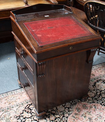 Lot 1197 - A Victorian Mahogany Davenport, 59cm by 62cm...