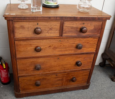 Lot 1175 - A Victorian Mahogany Chest of Drawers,...